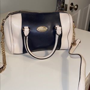 Adorable Blue and cream Coach purse